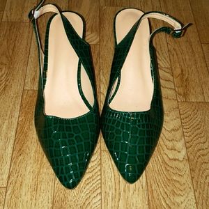 Dark green heels